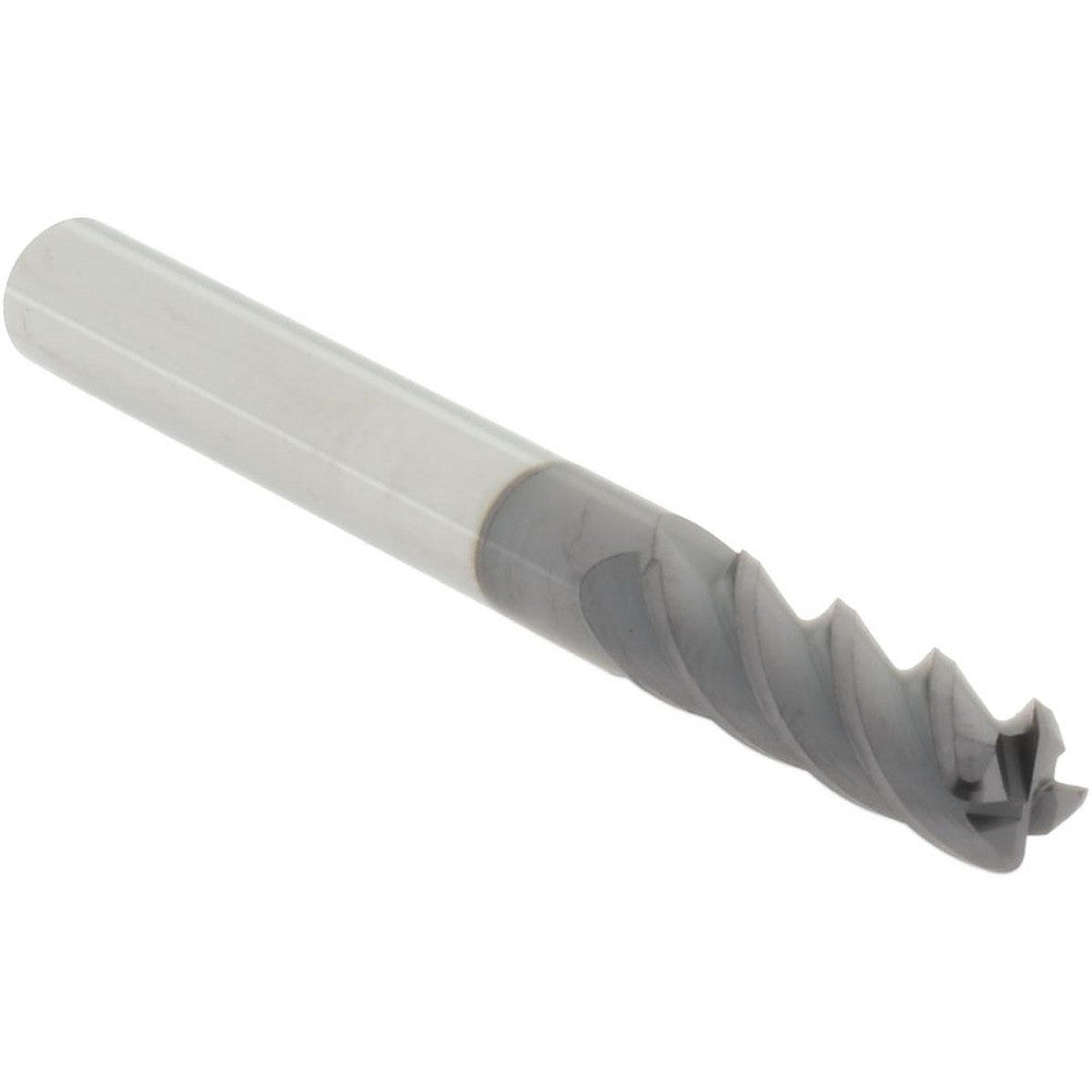 Accupro 29770872 Corner Radius End Mill 1/4" Dia, 3/4" LOC, 0.0450" Radius, 4 Flute, Solid Carbide