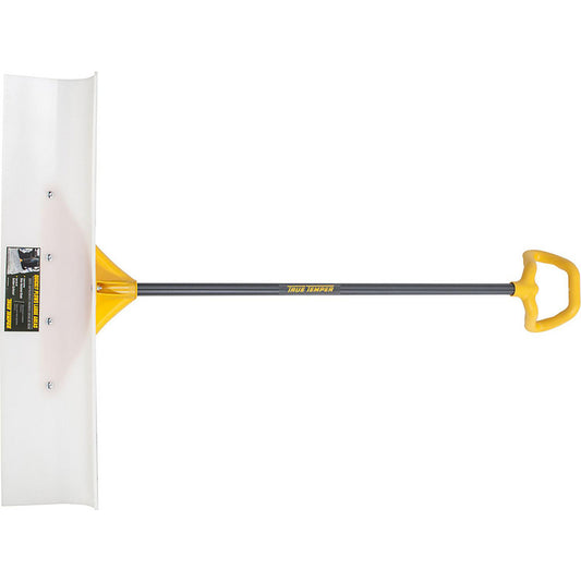 True Temper 1663600 Snow Shovels & Ice Scrapers Product Type Pusher Shovel  Handle Type D-Grip  Handle Material Steel  Blade Material Polyethylene  