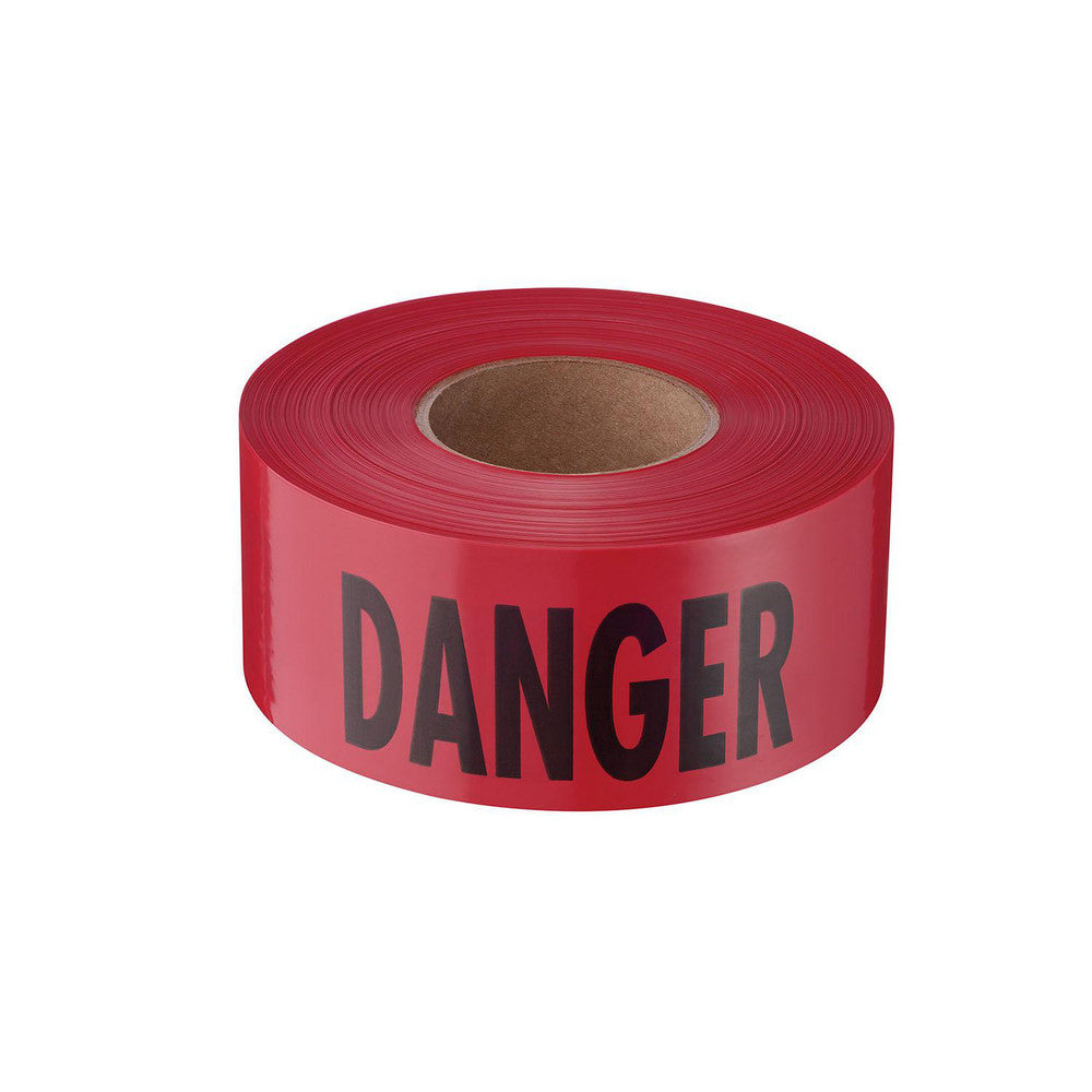 Empire Level 77-1004 Barricade & Flagging Tape Tape Type Tape Marked ANSI Warning  Legend Danger  Material Plastic  Thickness (mil) 2.5  Overall Length 1000.00  Roll Length (Feet) 1000