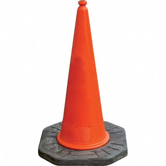 JSP Safety JBE070-040-630 Rigid Cone Polyethylene, 39" OAH, High-Visibility Orange