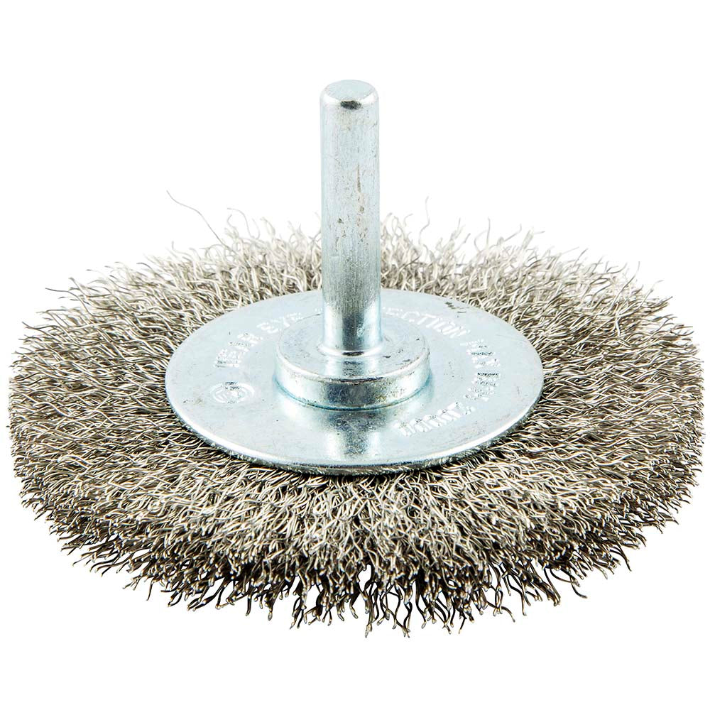 Norton 66252838972 Wheel Brush 3" Wheel Dia, Crimped