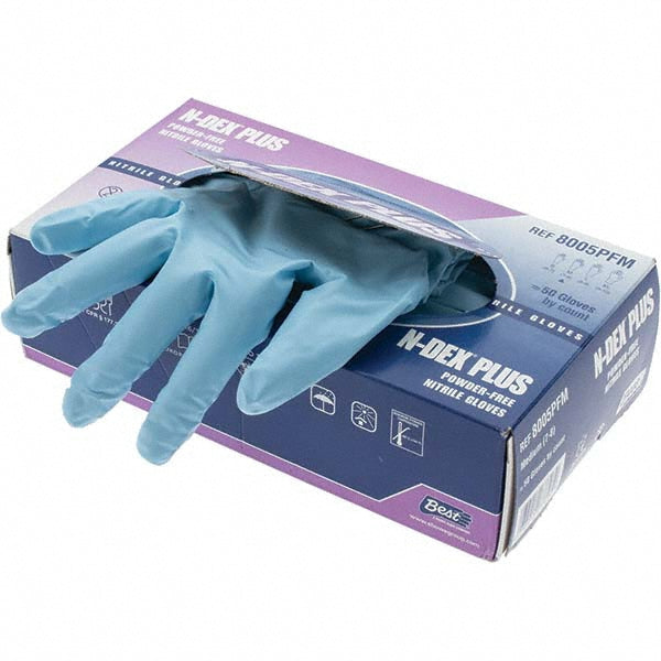 SHOWA 8005PFM Disposable Glove Size Medium, 8.0 mil, Nitrile Coated, Nitrile, Food Grade, Powder-Free, Biodegradable