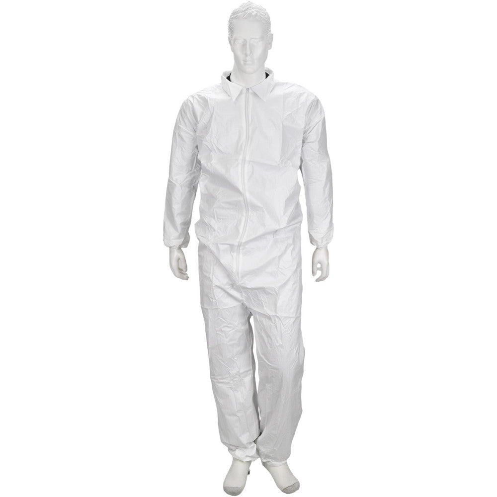 PRO-SAFE KM-CVL-KG-E-5XL Coverall White, Non-Disposable, 5XL, 50G, Pack
