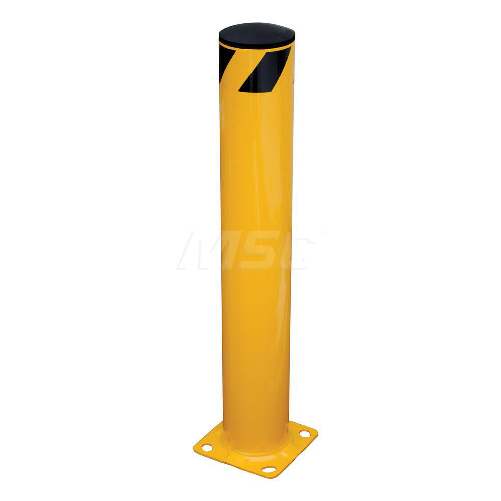 Vestil BOL-36-5.5 Pipe Safety Bollard 5-1/2" Dia, 36" High, Yellow, Steel
