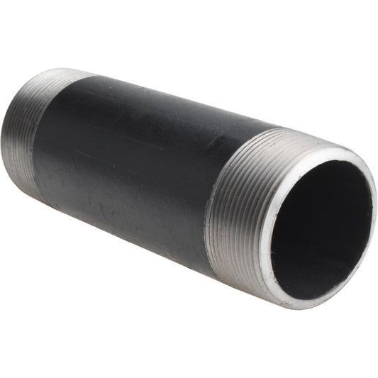 Value Collection 2165.1BLKBN80 Black Pipe Nipple 2" Dia x 6-1/2" Long, Schedule 80
