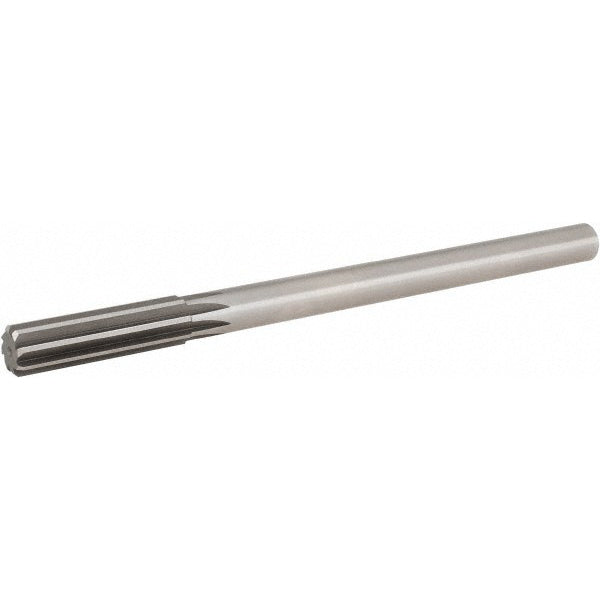 Hertel 76153766 Chucking Reamer 0.5070" Dia, 8" OAL, 2" Flute Length, Straight Flute, Straight-Cylindrical Shank, HSS