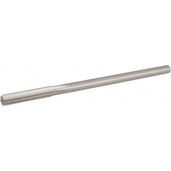 Hertel 72554363 Chucking Reamer 0.4365" Dia, 7" OAL, 1-3/4" Flute Length, Straight Flute, Straight-Cylindrical Shank, Cobalt Steel