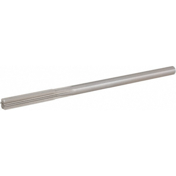 Hertel 72026750 Chucking Reamer 0.2675" Dia, 6" OAL, 1-1/2" Flute Length, Straight Flute, Straight-Cylindrical Shank, HSS