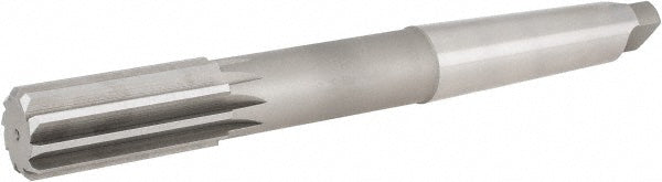 Hertel 2415164 Chucking Reamer 1-1/4" Dia, 11-1/2" OAL, 3" Flute Length, Straight Flute, Morse Taper Shank, HSS