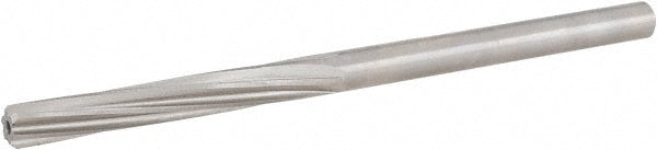 Hertel 72294028 Chucking Reamer #2, 3-7/8" OAL, 1-1/2" Flute Length, Spiral Flute, Straight-Cylindrical Shank, HSS