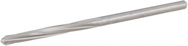 Hertel 72296098 Chucking Reamer 0.1247" Dia, 2-3/4" OAL, 7/8" Flute Length, Spiral Flute, Straight-Cylindrical Shank, HSS
