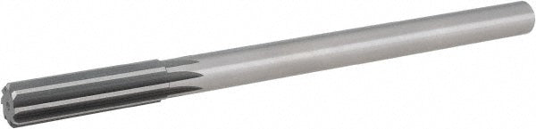 Hertel 72300569 Chucking Reamer 7/8" Dia, 10" OAL, 2-5/8" Flute Length, Straight Flute, Straight-Cylindrical Shank, Cobalt Steel