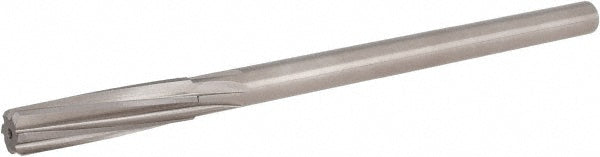 Hertel 2350296 Chucking Reamer 29/64" Dia, 7" OAL, 1-3/4" Flute Length, Spiral Flute, Straight-Cylindrical Shank, HSS