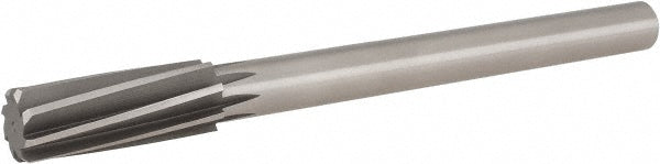 Hertel 2411122 Chucking Reamer 1-3/16" Dia, 11" OAL, 2-7/8" Flute Length, Spiral Flute, Straight-Cylindrical Shank, HSS