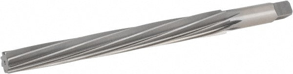 Hertel 72402100 Taper Pin Reamer #10 Pin, 0.5799" Small End, 0.7216" Large End, High Speed Steel
