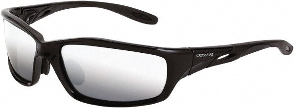 CrossFire 263 Safety Glass Scratch-Resistant, Polycarbonate, Silver Mirror Lenses, Full-Framed, UV Protection