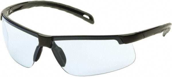 PYRAMEX SB8660D Safety Glass Scratch-Resistant, Polycarbonate, Blue Lenses, Full-Framed, UV Protection