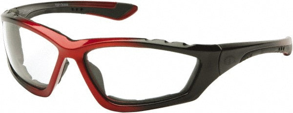 PYRAMEX SBR8710DTP Safety Glass Anti-Fog & Scratch-Resistant, Polycarbonate, Clear Lenses, Full-Framed, UV Protection