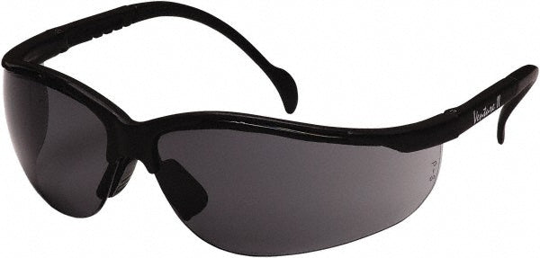 PYRAMEX SB1820S Safety Glass Scratch-Resistant, Polycarbonate, Gray Lenses, Full-Framed, UV Protection