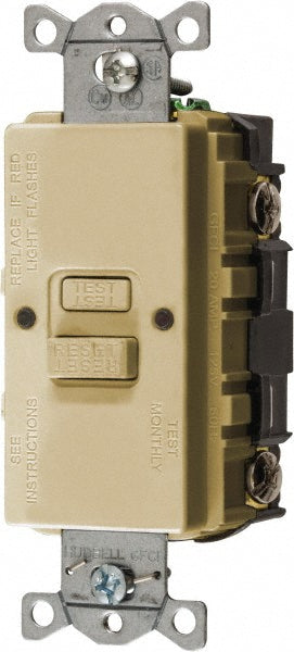 Hubbell Wiring Device-Kellems GFBFST20I 1 Phase, 5-20R NEMA, 125 VAC, 20 Amp, GFCI Receptacle