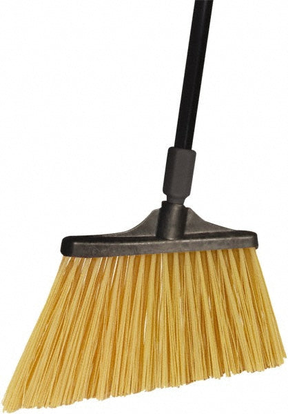 O-Cedar 91284 Pack of (4) 13" Wide, Beige Polypropylene Bristles, 54" Metal Handle, Angled Brooms