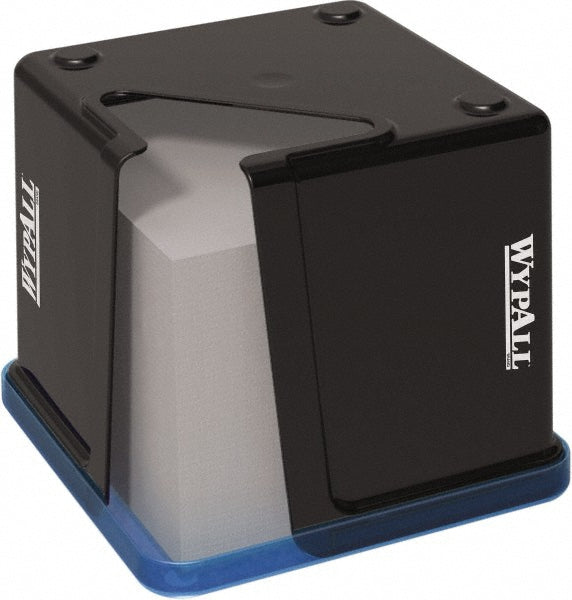 WypAll 45888 Wiper Quarterfold Dispenser, Black, Mountable & Tabletop, 8.75" x 8.75" x 7.5"
