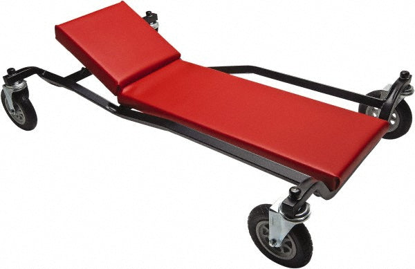 Whiteside MTLPNEUADJP 600 Lb Capacity, 4 Wheel Heavy-Duty Creeper