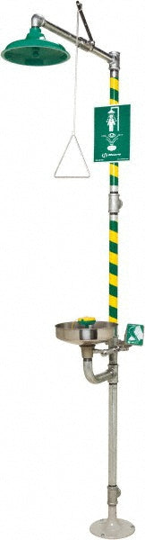 Haws 8300-8309 1-1/4" Inlet, 20 GPM shower Flow, Drench shower, Eye & Face Wash Station