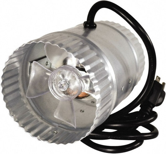 Suncourt DB204C 4" Diam, 0.3 Amp, 120 Volt Duct Fan