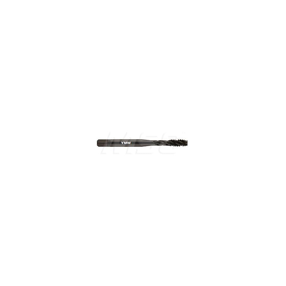YMW Taps USA 374617 Spiral Flute Tap Bottoming Chamfer, High-Speed Steel, Oxide Finish