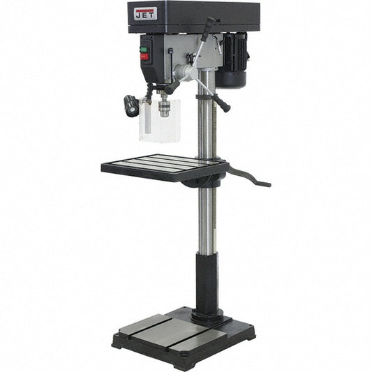 Jet 354301 Floor Drill Press 22" Swing, 1-1/2 hp, Belt Drive, 115 & 230 V, 1 Phase