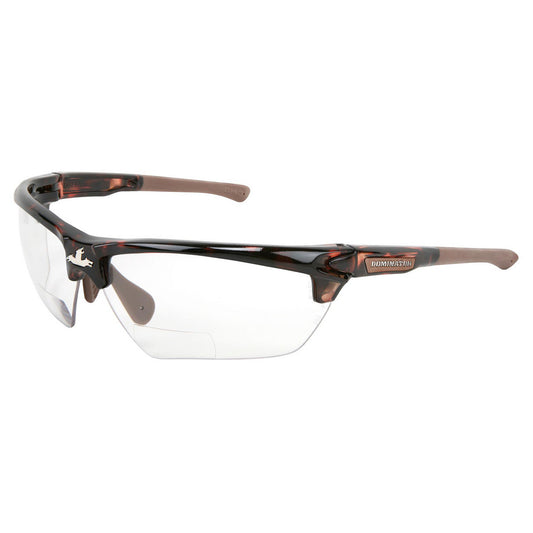 MCR Safety DM13H25PF Magnifying Safety Glasses 2.50, Clear Lenses, Anti-Fog, ANSI/ISEA Z87.1-2020