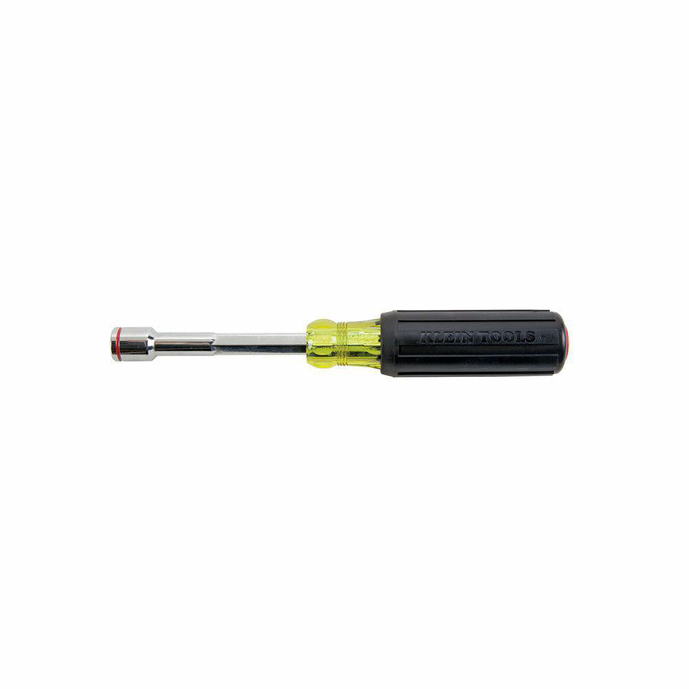 Klein Tools 635-1/2 Nut Driver 1/2" Drive, Hollow Shaft, Cushion Grip Handle, 9-13/32" OAL