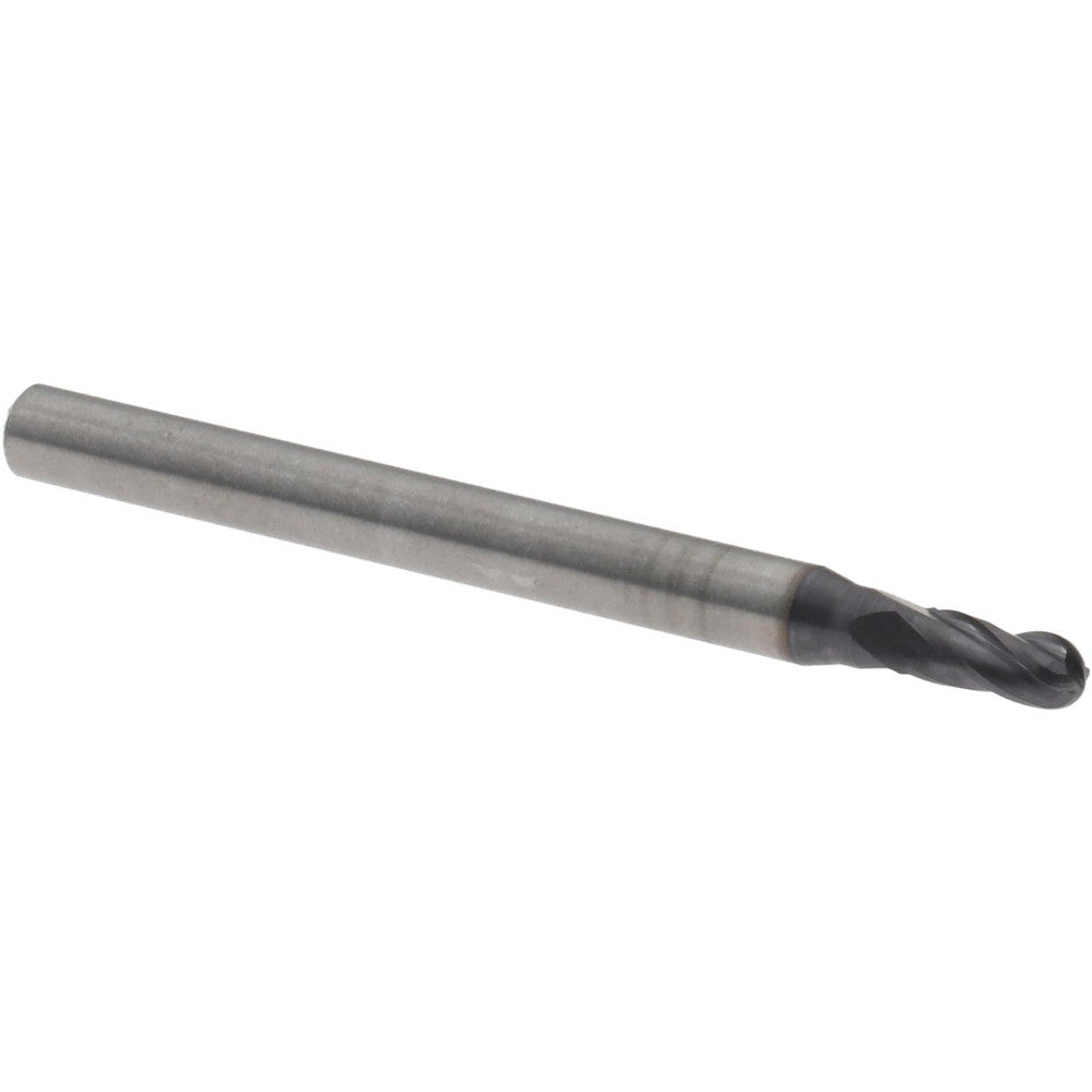 Kennametal 5824503 Ball End Mill 3/32" Dia, 3/16" LOC, 4 Flute, Solid Carbide