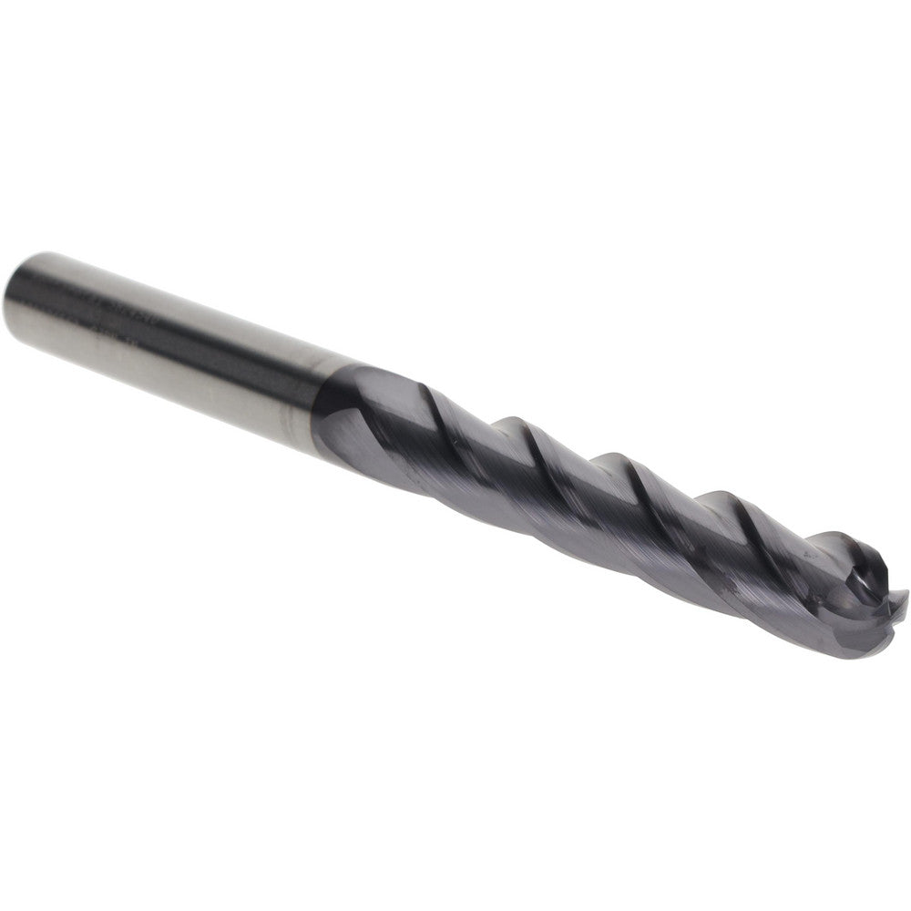 Kennametal 5824540 Ball End Mill 1/2" Dia, 3" LOC, 4 Flute, Solid Carbide
