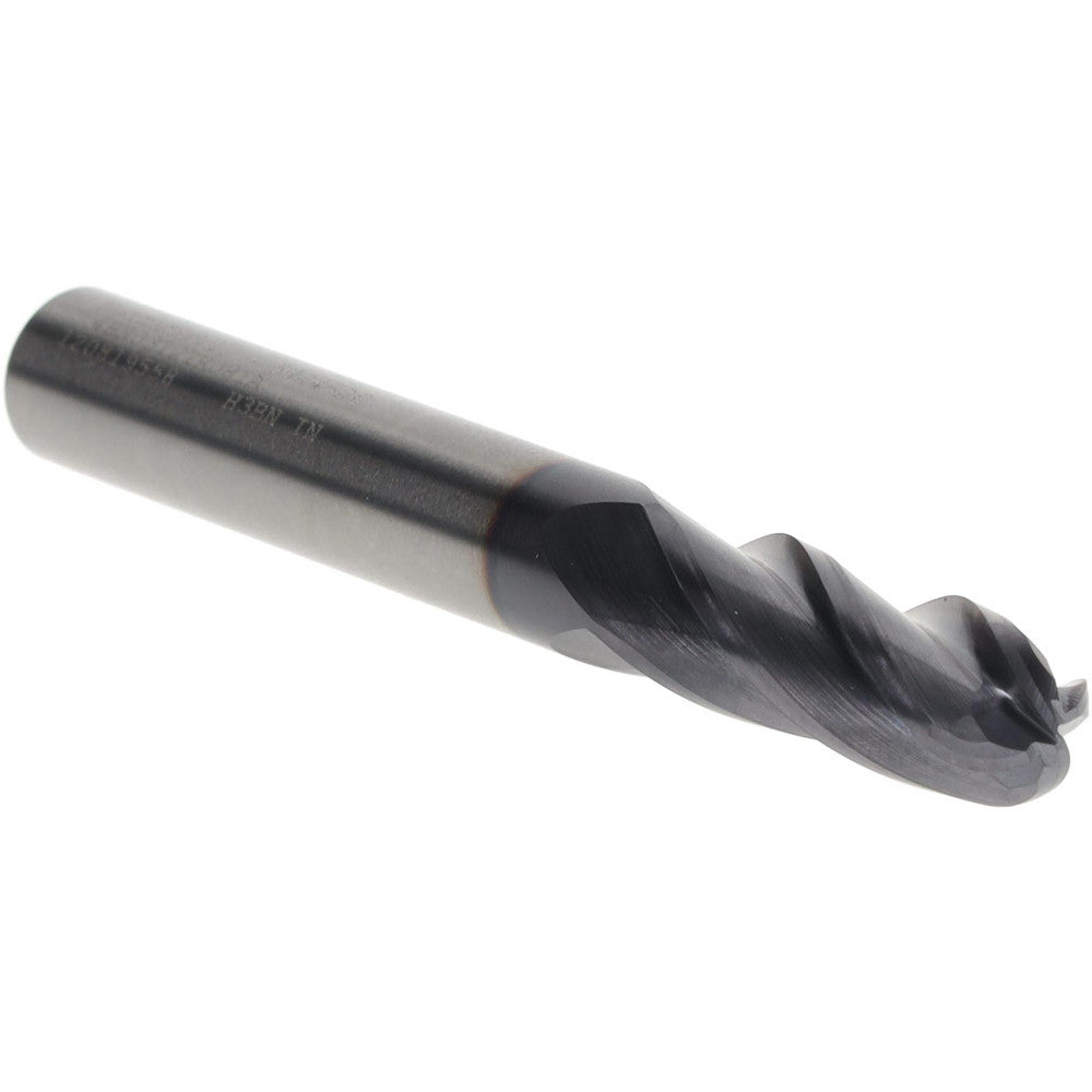 Kennametal 5824526 Ball End Mill 5/16" Dia, 13/16" LOC, 4 Flute, Solid Carbide