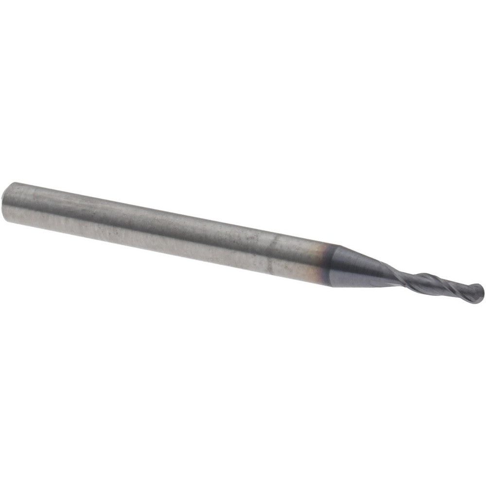Kennametal 5876722 Ball End Mill 1/16" Dia, 3/16" LOC, 2 Flute, Solid Carbide
