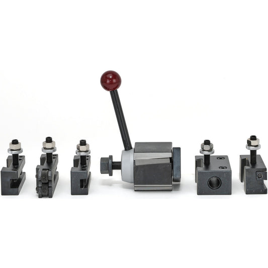 Value Collection 951-11111 Tool Post & Holder Sets Includes (6) Holders  Tool Post Holder Number 100  Lathe Swing (Inch) 9 to 12  Bolt Hole Diameter (mm) 14.50  Series AXA  Number Of Pieces 6