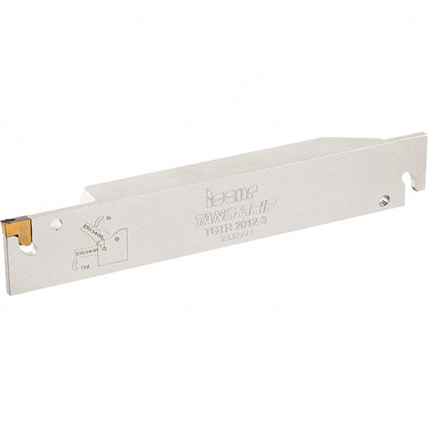 Iscar 2302881 Indexable Grooving-Cutoff Toolholder TGTR19-3-IQ-2Z, 0.11 to 0.138" Groove Width, Right Hand