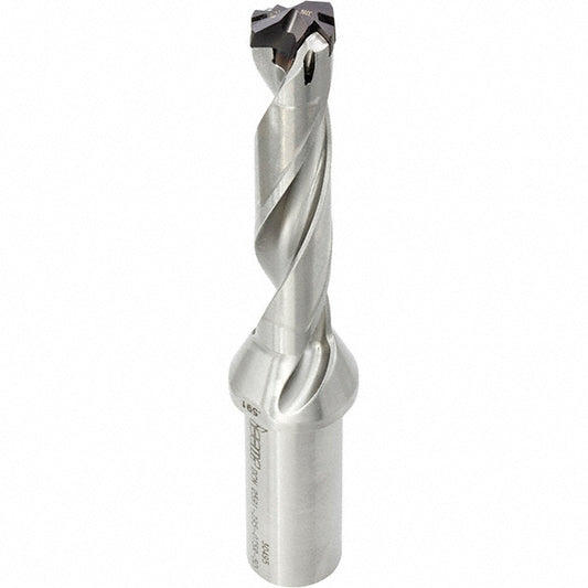 Iscar 3202444 Replaceable-Tip Drill 0.433 to 0.449" Dia, 1.38" Max Depth, 5/8" Flatted Shank