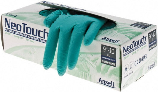 Ansell 385682 Disposable Glove Series Microflex Neotouch, Size X-Large, 5.1 mil, Synthetic Polymer Coated, Neoprene, Chemical-Resistant Grade, Powder-Free
