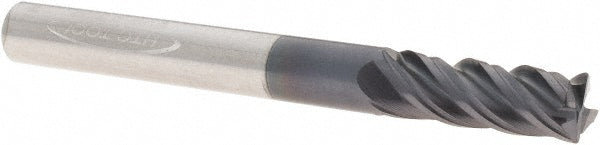 Htc Tool & Cutter Co. 800-2500 Corner Radius End Mill 1/4" Dia, 3/4" LOC, 0.0157" Radius, 4 Flute, Solid Carbide