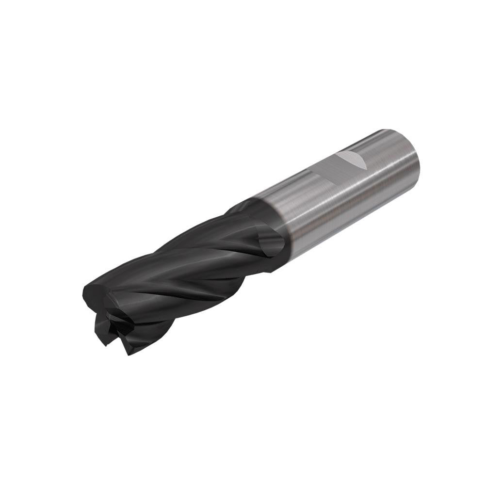 Iscar 5623091 Corner Radius End Mill 1/2" Dia, 1" LOC, 0.0230" Radius, 4 Flute, Solid Carbide