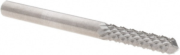 Kyocera SGS Precision Tools 73047 Diamond Pattern Router Bit 0.125" Dia, 0.5" LOC, 1/8" Shank Dia, Drill Point