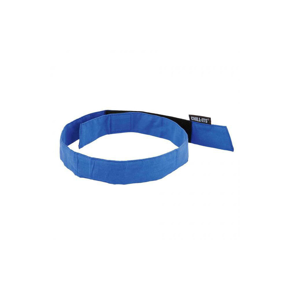 Ergodyne 12317 Cooling Headband Size Universal, Blue, Cooling Relief, Hand Washable & Low-Profile