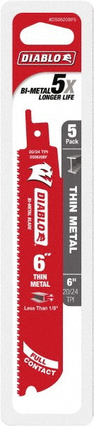 DIABLO DS0620BF5 Reciprocating Saw Blade Bi-Metal