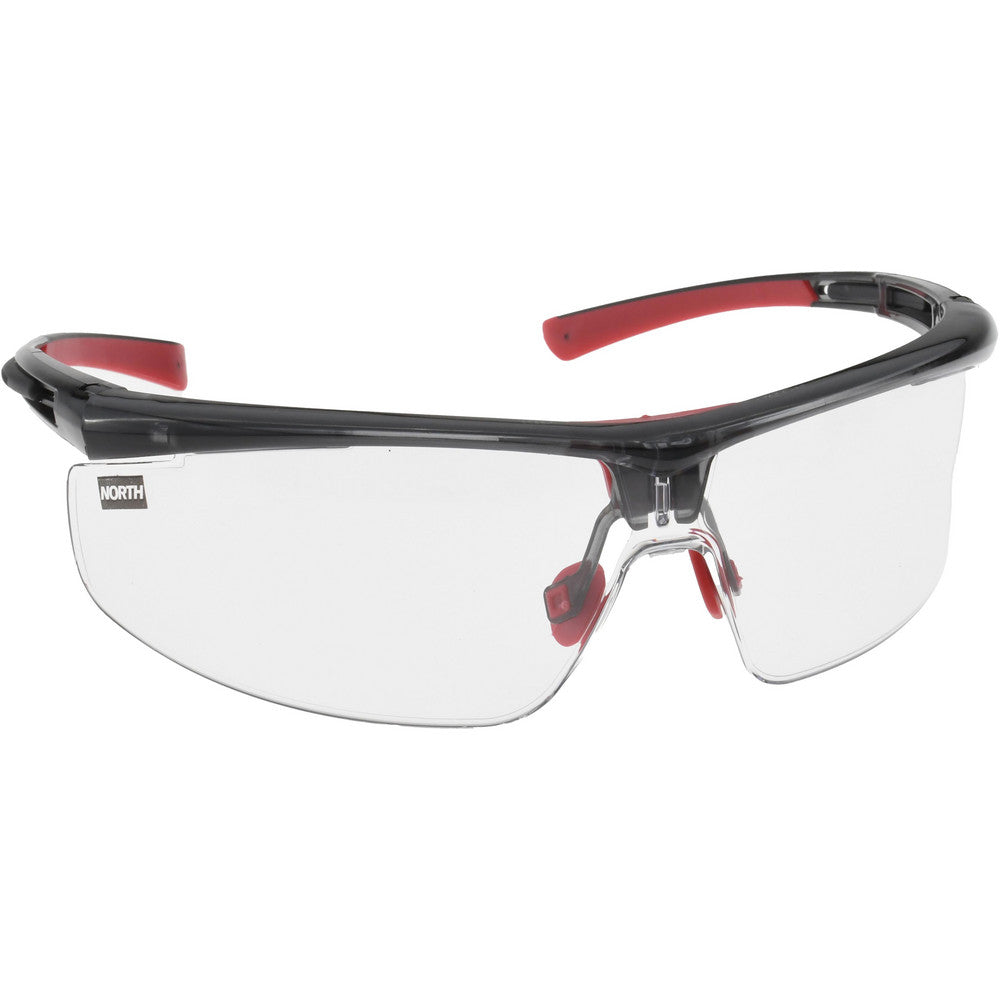 North T5900LTKHS Safety Glasses Glasses Style Clear  Lens Coating Anti-Fog  Frame Style Half-Framed  Frame Design Wrap Around  Lens Color Clear  Frame Color Black