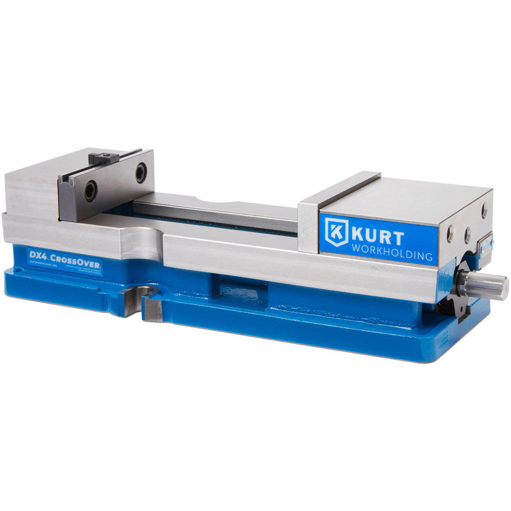 Kurt DX4 Machine Vise Single-Station, 4.00" Jaw Width, 6-1/2" Jaw Opening, Stationary Base, Precision