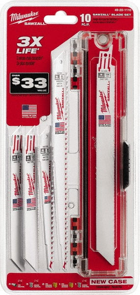 Milwaukee Tool 49-22-1110 Reciprocating Saw Blade Sets Maximum Teeth Per Inch 18