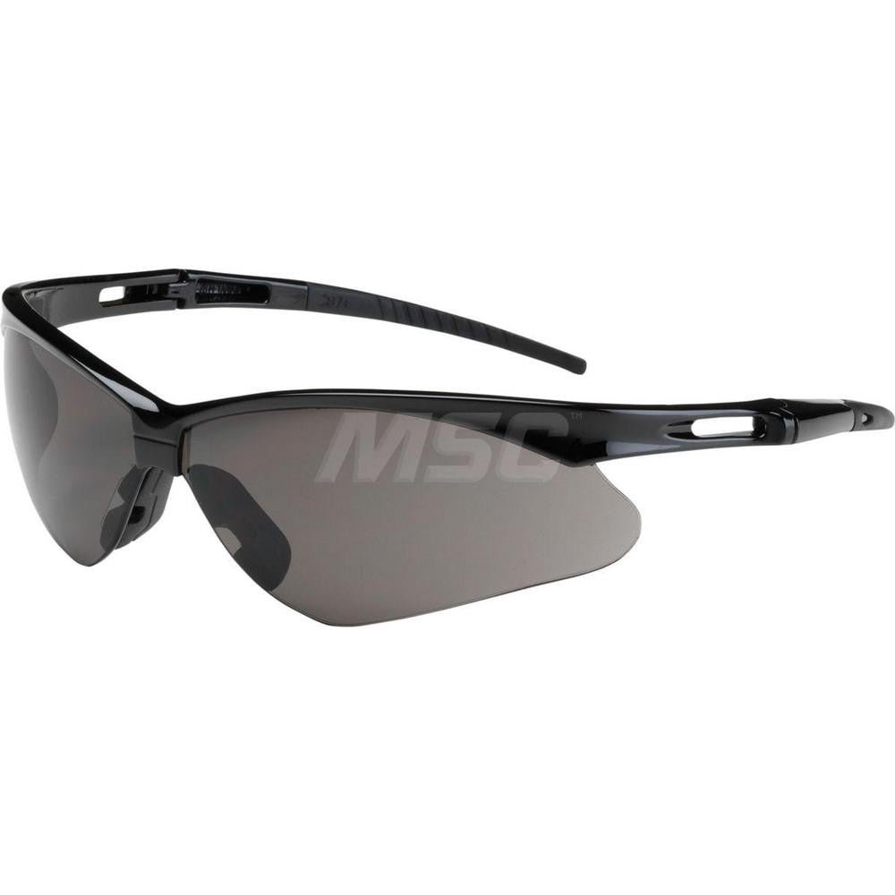 Bouton 250-AN-10521 Safety Glasses Anti-Fog & Scratch-Resistant, Polycarbonate, Gray Lenses, Frameless